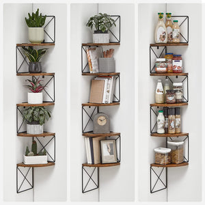 5-Tier Corner Wall Shelf - Karrari