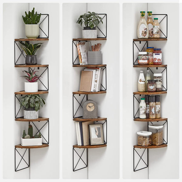 5-Tier Corner Wall Shelf - Karrari