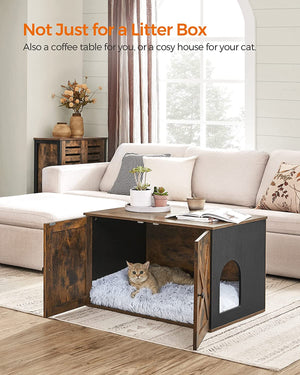 Vintage Cat Litter Tray Cabinet - Doors (Easy Assembly) - Karrari