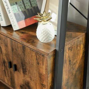 4-Tier Ladder Shelf with Cabinet - Karrari