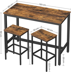 Industrial Bar Table Set - Karrari