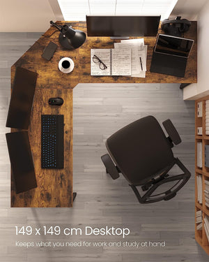 L-Shaped Computer Corner Desk - Karrari