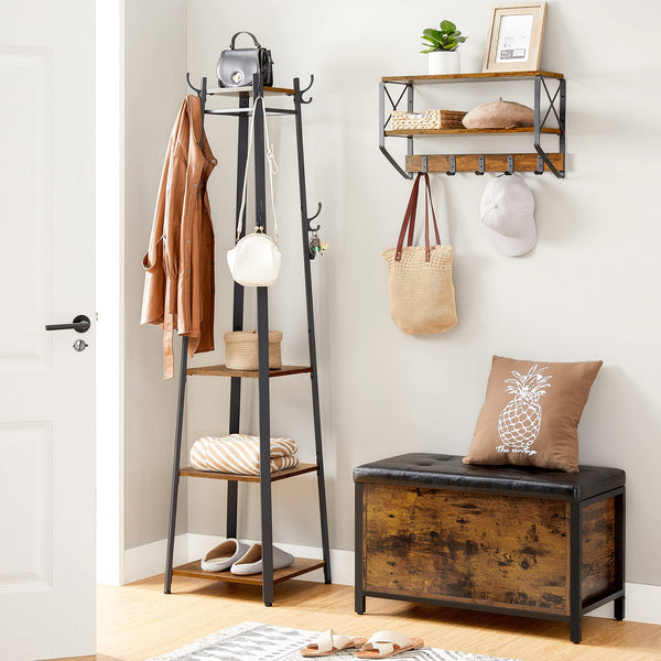 Coat Stand with Shelves & Hooks - Karrari