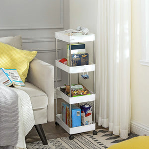 4-Tier Plastic Storage Trolley - Karrari