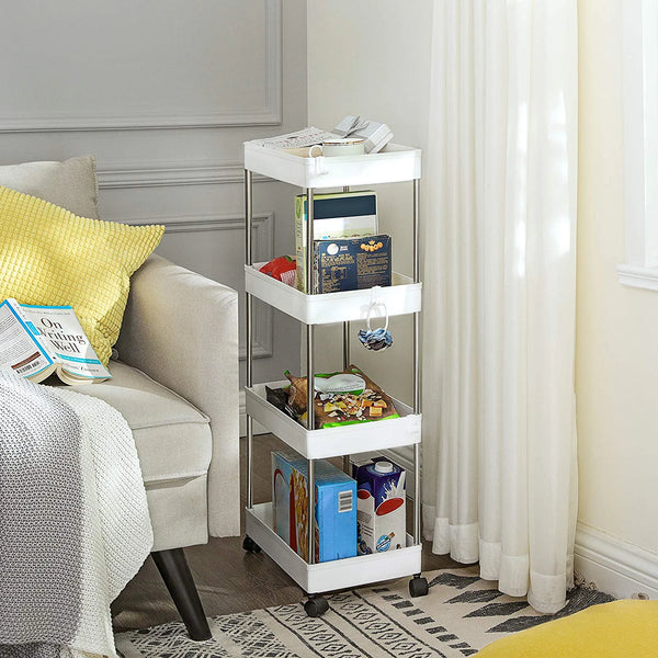 4-Tier Plastic Storage Trolley - Karrari