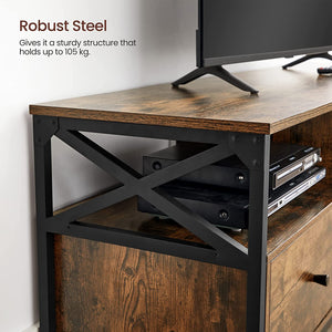 Industrial TV Stand with Drawers & Shelves - Karrari