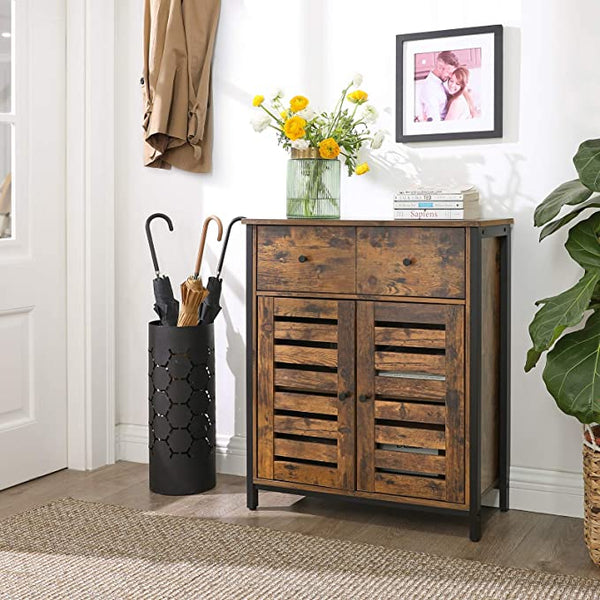 Floor Cabinet - Drawer & Louvered Door - Karrari