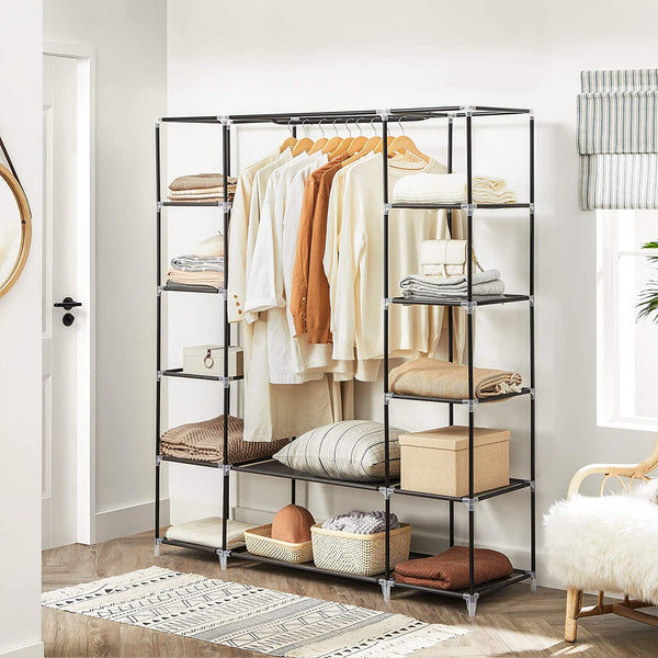 Fabric Wardrobe Closet - Cover & Metal Frame - Karrari