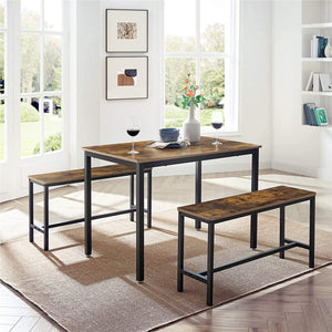Kitchen Table with 2 Benches - Karrari