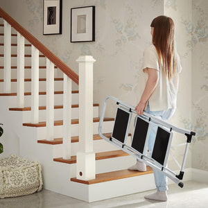 3-Step Folding Steel Ladder (150kg Capacity, Anti-Slip) - Karrari
