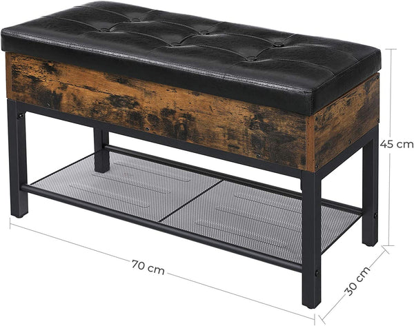 Shoe Storage Bench with Cushion - Karrari