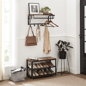 Wall-Mounted Coat Rack with Hooks - Karrari