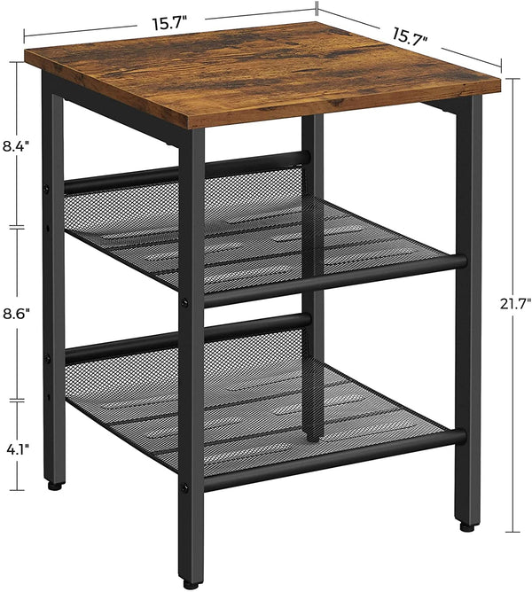 Side Table with Adjustable Shelves - Karrari