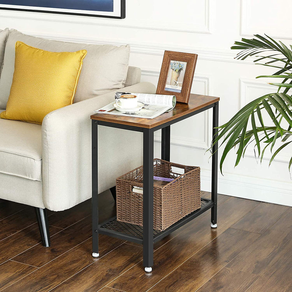 Side Table with Mesh Shelf - Karrari
