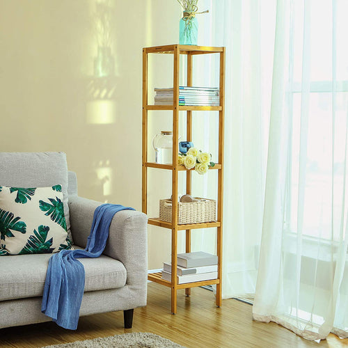 5-Tier Bamboo Bathroom & Storage Shelf - Karrari
