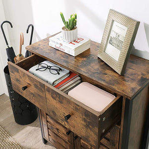 Floor Cabinet - Drawer & Louvered Door - Karrari