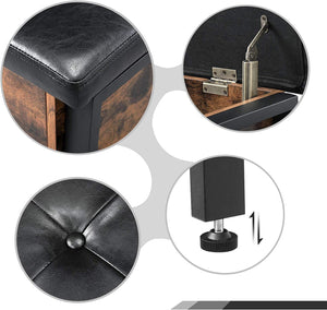 Storage Bench with Cushion & Shelf - Karrari