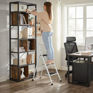 3-Step Folding Steel Ladder (150kg Capacity, Anti-Slip) - Karrari