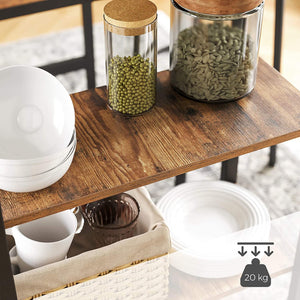Rectangular Bar Table with 3 Shelves - Karrari