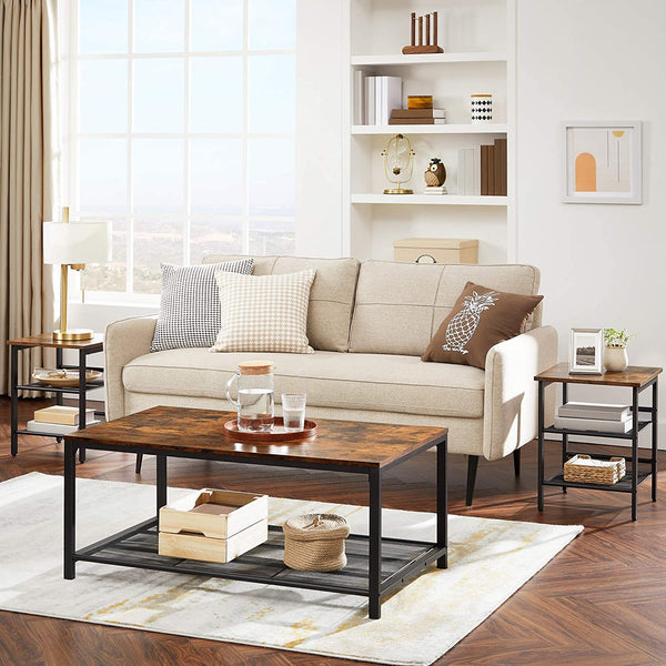 Side Table with Adjustable Shelves - Karrari