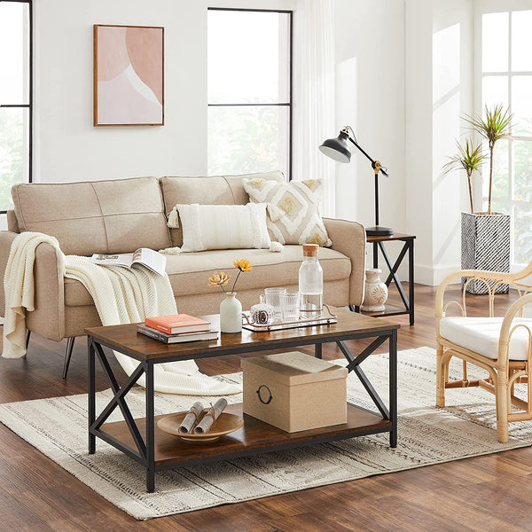 Coffee Table with X-Frame - Karrari