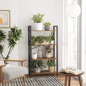 4-Tier Industrial Bookshelf - Karrari
