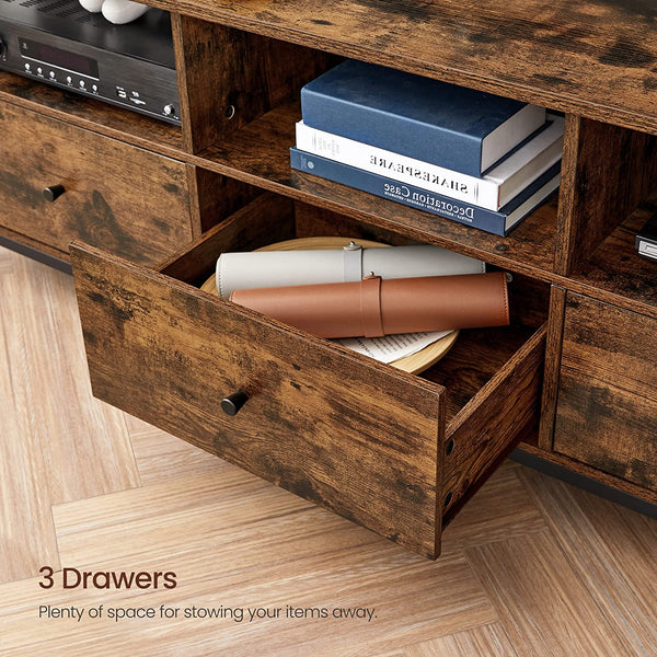 Industrial TV Stand with Drawers & Shelves - Karrari