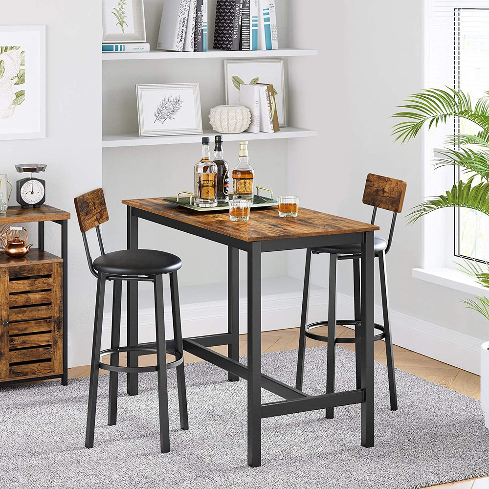 Set of 2 PU Bar Stools - Karrari
