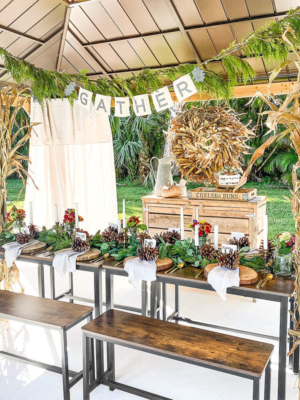Kitchen Table with 2 Benches - Karrari