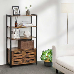 Industrial Book Cabinet - Shelves & Doors - Karrari