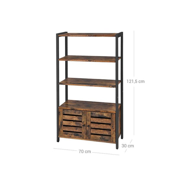 Industrial Book Cabinet - Shelves & Doors - Karrari