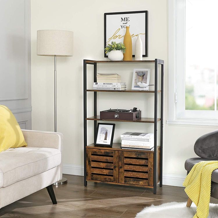 Industrial Book Cabinet - Shelves & Doors - Karrari