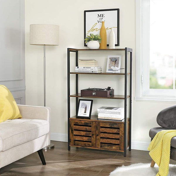 Industrial Book Cabinet - Shelves & Doors - Karrari