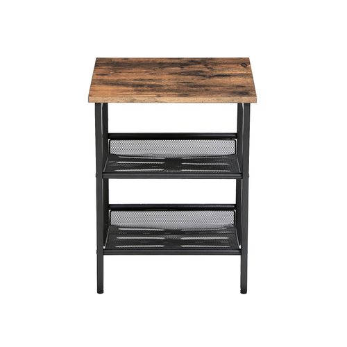 2 Piece Side Tables - Adjustable Mesh Shelves - Karrari