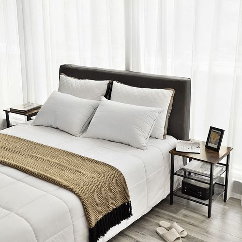 2 Piece Side Tables - Adjustable Mesh Shelves - Karrari