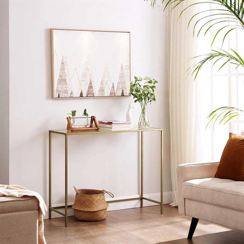 Gold Metal Frame Console Table - Karrari