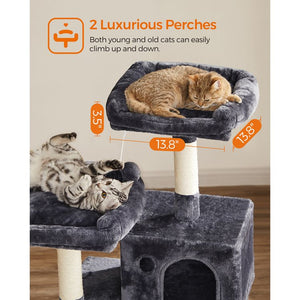 56.3-Inch Cat Tree Tower - Scratching Posts & Hammock - Karrari