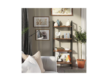 Ladder Shelf, Bookshelf, 4-Tier Industrial