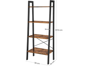 4-Tier Industrial Ladder Shelf - Karrari