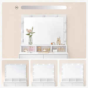 Vanity Dressing Table with LED Mirror & Storage - Karrari