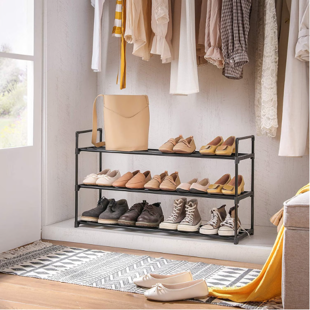 3-Tier Metal Shoe Rack – Fits 24–30 Pairs - Karrari
