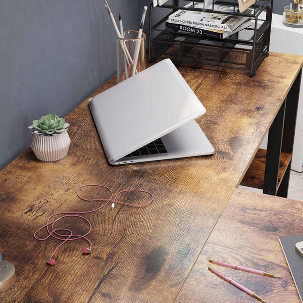 L-shaped Computer Desk with Cabinet - Karrari